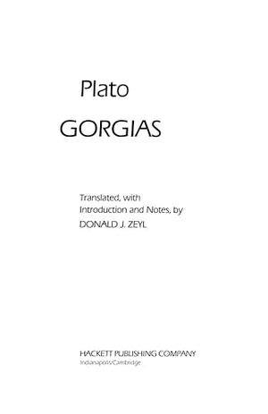 Gorgias (Hackett Classics)