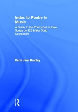 Index to Poetry in Music,Used