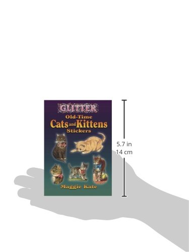 Glitter Stickers: OldTime Cats and Kittens (Dover Little Activity Books: Pets),Used