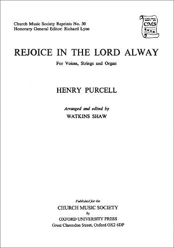 Rejoice in the Lord alway (Church Music Society publications),Used