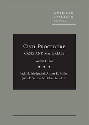 Civil Procedure: Cases and Materials (American Casebook Series),Used