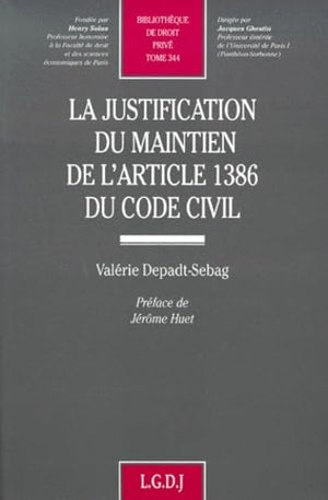 la justification du maintien de l'article 1386 du code civil (344),Used