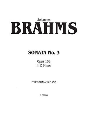 Sonata in D Minor, Op. 108, Kalmus Edition,Used