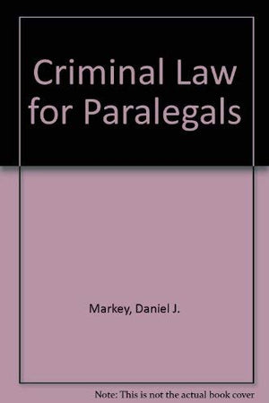 Criminal Law for Paralegals,Used