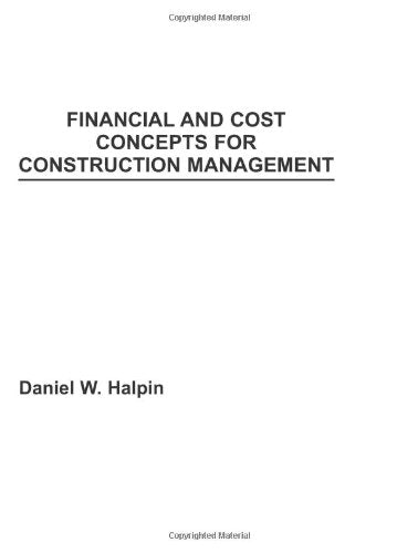 Financial & Cost Concepts Const Manage,Used