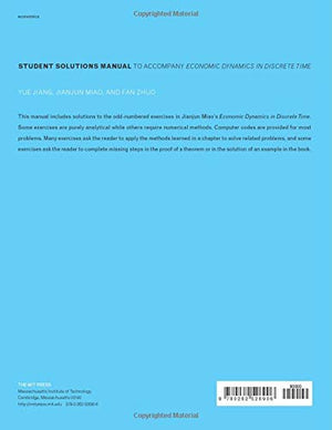 Student Solutions Manual to Accompany Economic Dynamics in Discrete Time (MIT Press),Used