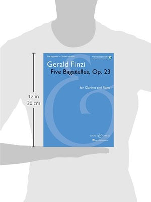 Five Bagatelles, Op. 23  Clarinet in Bflat and Piano (Book/Online Audio),Used