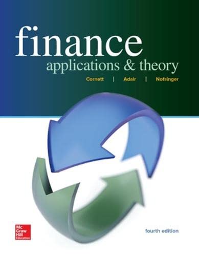 Finance: Applications and Theory (Mcgrawhill / Irwin Series in Finance, Insurance and Real Estate),Used