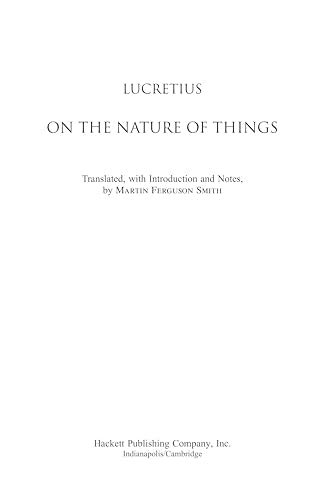 On the Nature of Things,New