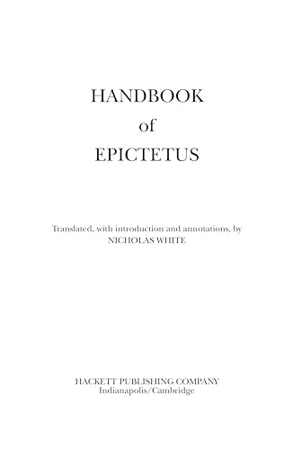 The Handbook (The Encheiridion) (Hackett Classics),New