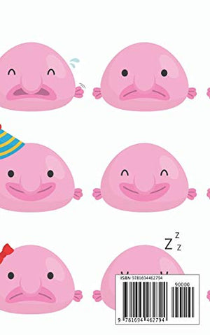 Blob Fish Notebook 100 Page Wide Ruled: Pink Blob Fish Book,Used