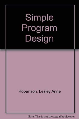 Simple Program Design,Used