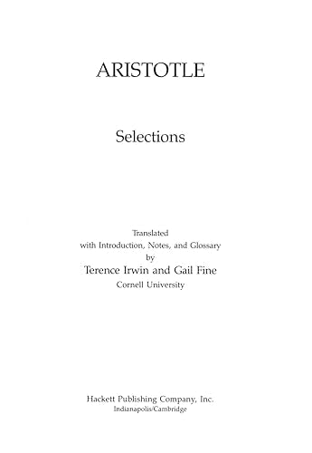 Aristotle: Selections