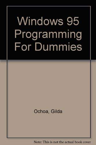 Windows 95 Programming for Dummies,Used