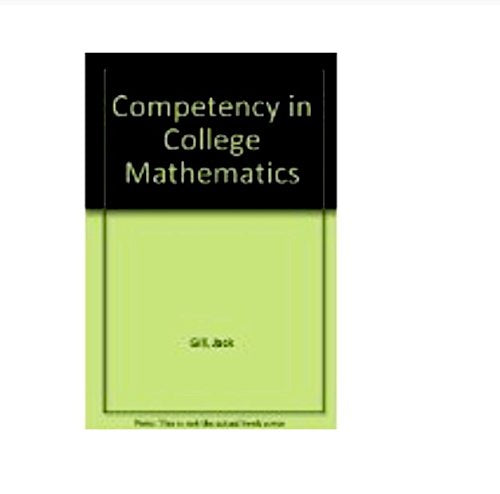 Competency in College Mathematics: 5th Edition,Used
