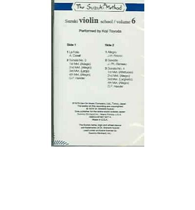 Suzuki Violin School, Vol 6: Cassette,New