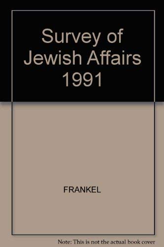 Survey of Jewish Affairs, 1991,Used