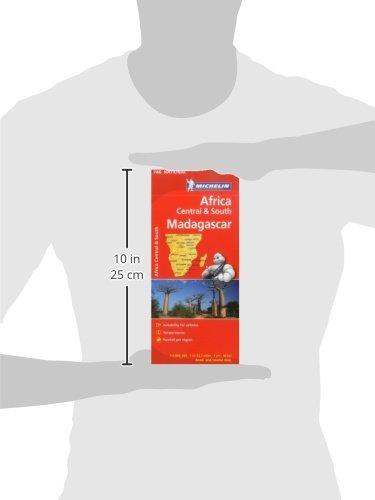Michelin Map Africa Central South and Madagascar 746 (Maps/Country (Michelin)),Used