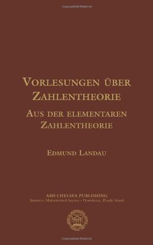 Vorlesungen uber Zahlentheorie. Aus der Elementaren Zahlentheorie (German Edition),Used