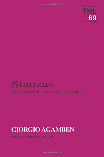 Stanzas: Word And Phantasm In Western Culture (Volume 69) (Theory And History Of Literature),Used