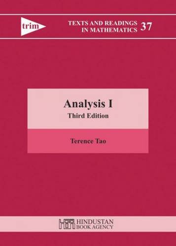 Analysis I: Third Edition (Texts and Readings in Mathematics),New