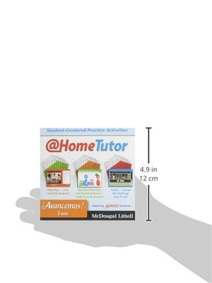 Avancemos Level 1, Grades 912 at Home Tutor: Mcdougal Littell Avancemos (Ml Spanish) (Spanish Edition),New