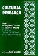 Cultural Research: Papers on Regional Cultures and CultureMixing,Used