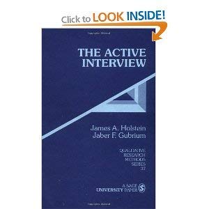 The Active Interview (Qualitative Research Methods),Used