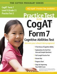 Practice Test for the CogAT Form 7 Level 9 (Grade 2) Practice Test 2,Used