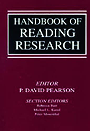 Handbook Of Reading Research,Used