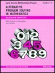 Alternative Problem Solving in Mathematics, Grades 46 ( Lane County Mathematics Project),Used