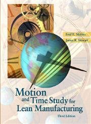 Motion and Time Study for Lean Manufacturing,Used