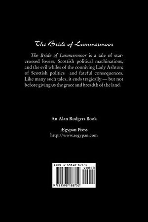 The Bride of Lammermoor by Sir Walter Scott, Fiction, Classics,Used
