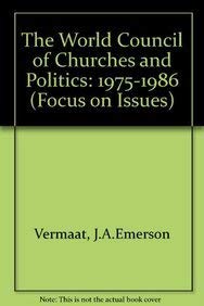 The World Council of Churches and Politics,Used