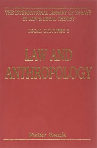 Law And Anthropology (Law And Legal Series, 38),Used