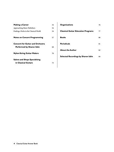 Classical Guitar Answer Book