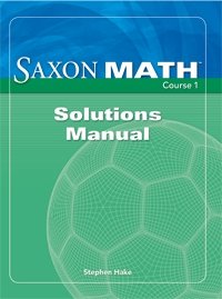 Math Course 1 Solution Manual,Used