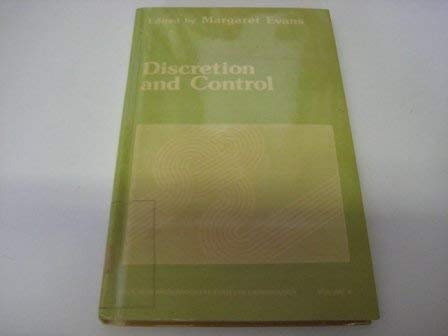 Discretion and Control (SAGE Research Progress Series in Criminology),Used