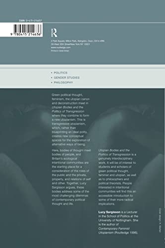 Utopian Bodies and the Politics of Transgression,Used