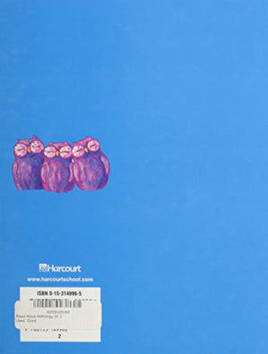 Harcourt School Publishers Collections: ReadAloud Anthology Grade 2 2000,Used