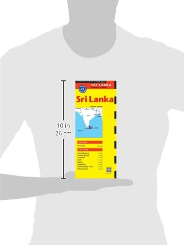 Sri Lanka Travel Map Second Edition,Used