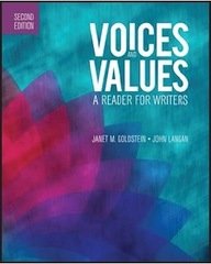 Voices and Values: A Reader for Writers,Used