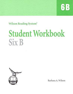 Wilson Reading System, Student Workbook Six B (6B), 9781567780994, 1567780997, 1996,Used