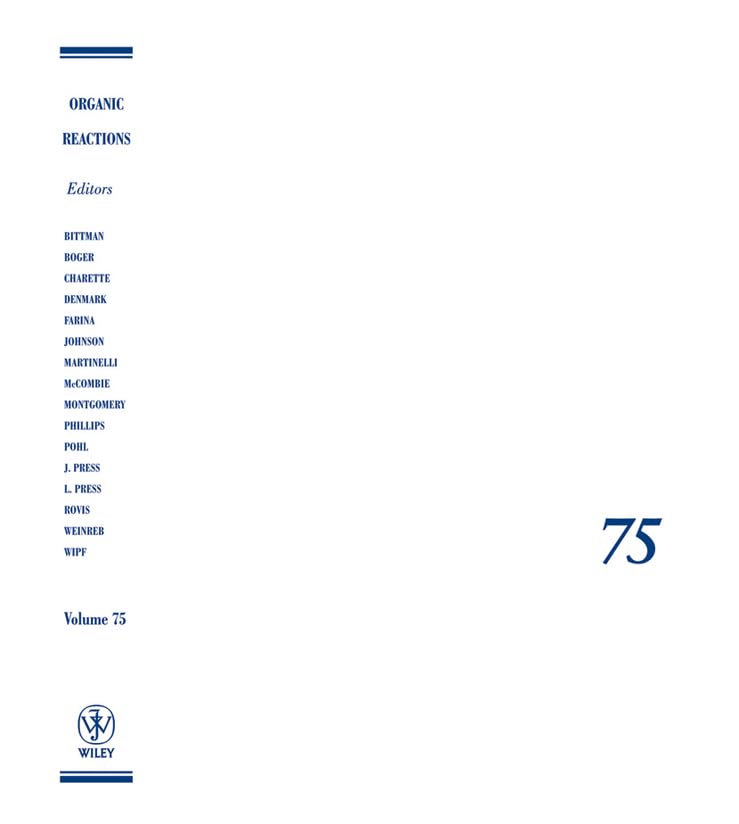 Organic Reactions, Volume 75,Used