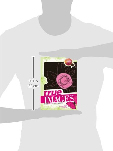 Zondervan NIV True Images Bible for Teen Girls, Leathersoft, Brown/Pink Cover, Ideal Gift for Young Women
