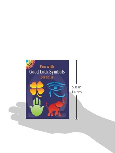 Fun With Good Luck Symbols Stencils (Dover Stencils),Used