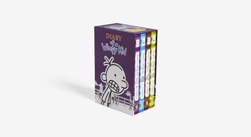 Diary of a Wimpy Kid Box of Books 58 Hardcover Gift Set: Ugly Truth, Cabin Fever, The Third Wheel, Hard Luck,New