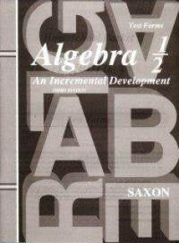 Algebra 2: An Incremental Development : Home Study