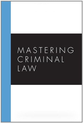 Mastering Criminal Law (Carolina Academic Press Mastering),Used