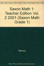 Saxon Math 1: Teacher Edition 2001,Used